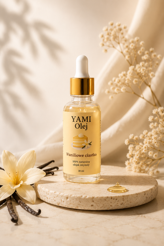 YAMI Olej – Naturalny pachnący olejek intymny (Można je zlizać 👅)- pielęgnacja staje się deserem 30ml