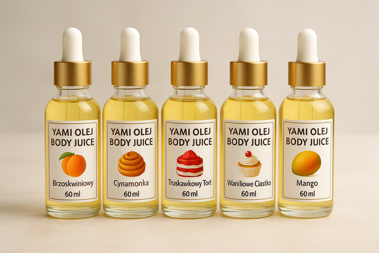 💎 BIG Zestaw YAMI Body Juice – Cała Kolekcja Olejków Do Ciała  5 × 60 ml | Oszczędzasz 200 zł 💎- Preorder