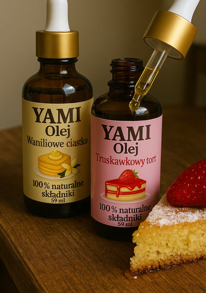 YAMI Olej – Naturalny pachnący olejek intymny (Można je zlizać 👅)- pielęgnacja staje się deserem 30ml