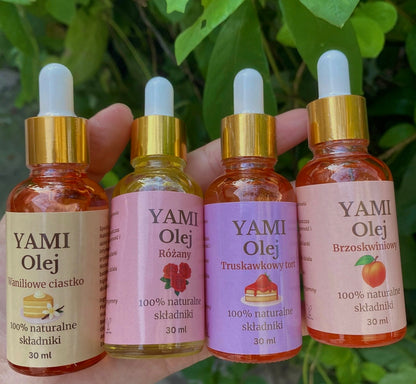 YAMI Olej – Naturalny pachnący olejek intymny (Można je zlizać 👅)- pielęgnacja staje się deserem 30ml
